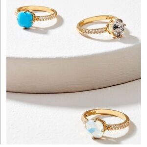 Stella & Dot Cushion Cut Stacked Ring
Set of 3 | Size 7
